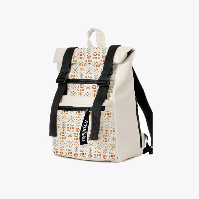 White Backpack “ Planted Field ”